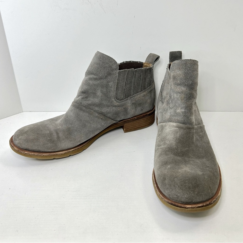 Sofft Grey Suede Almond Toe Ankle Chukah Boots Size 11